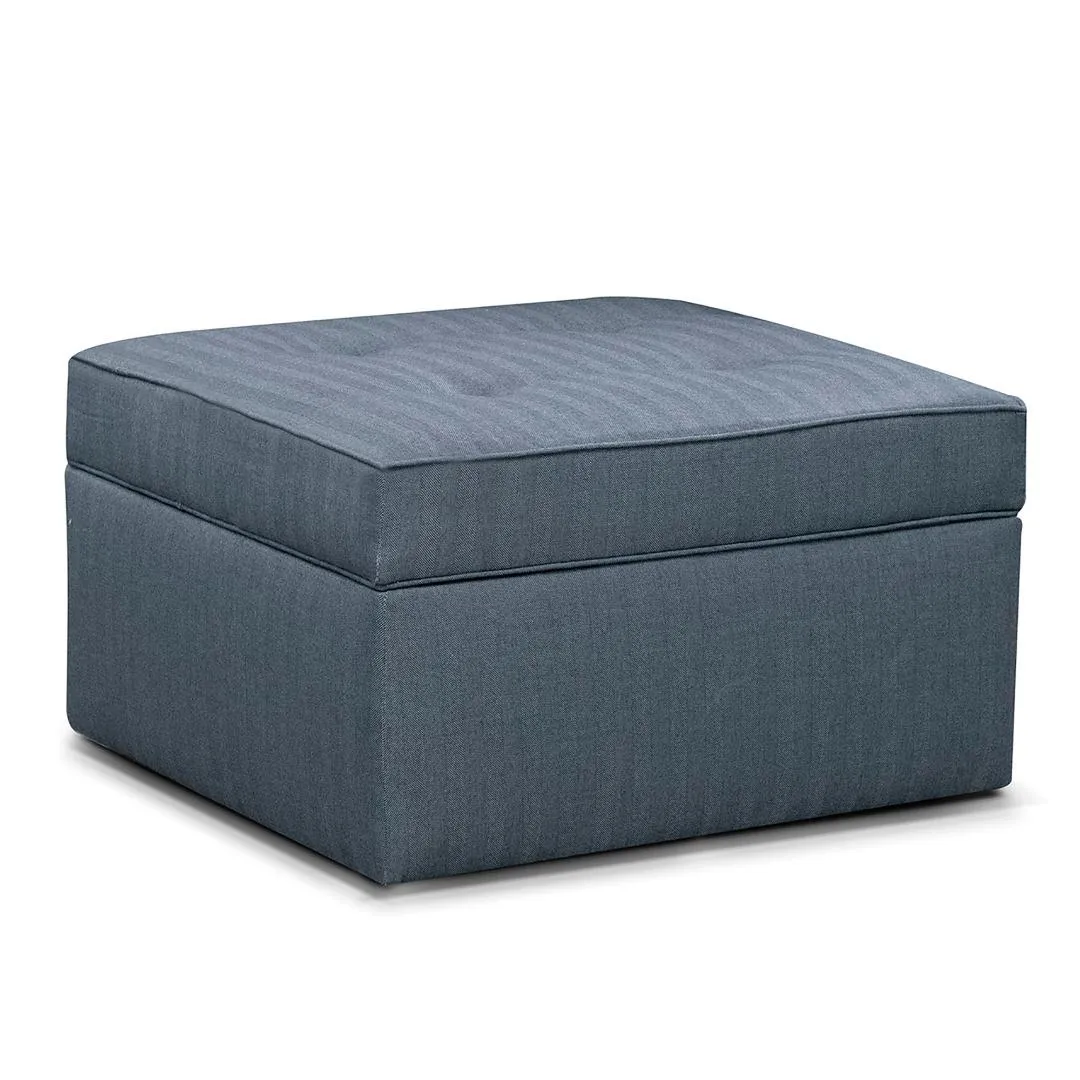 Sunbrella Silver Storage Ottoman