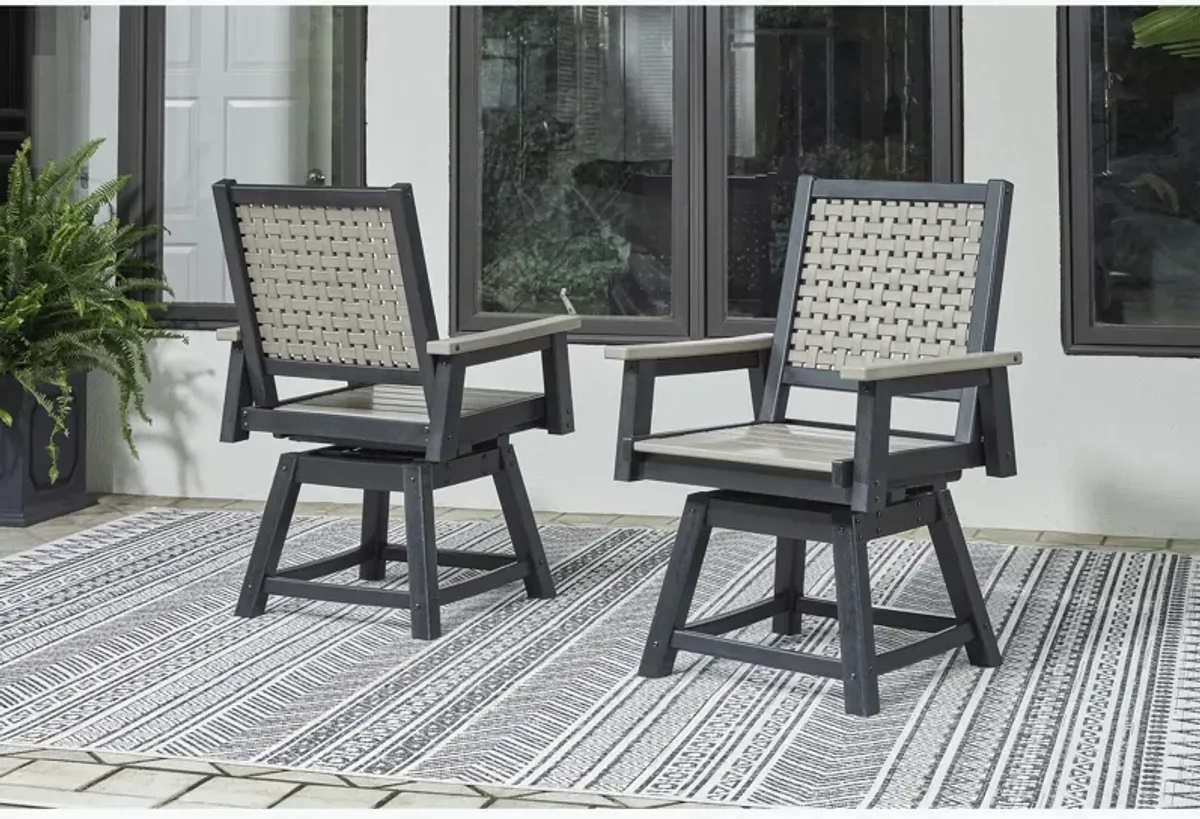 Mount Valley Set of 2 Swivel Chairs