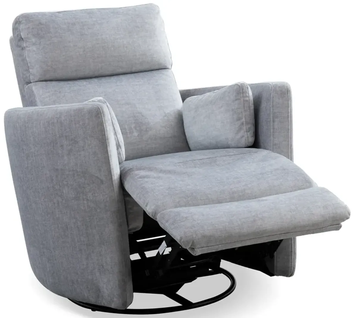 Grayson Silver Swivel Recliner