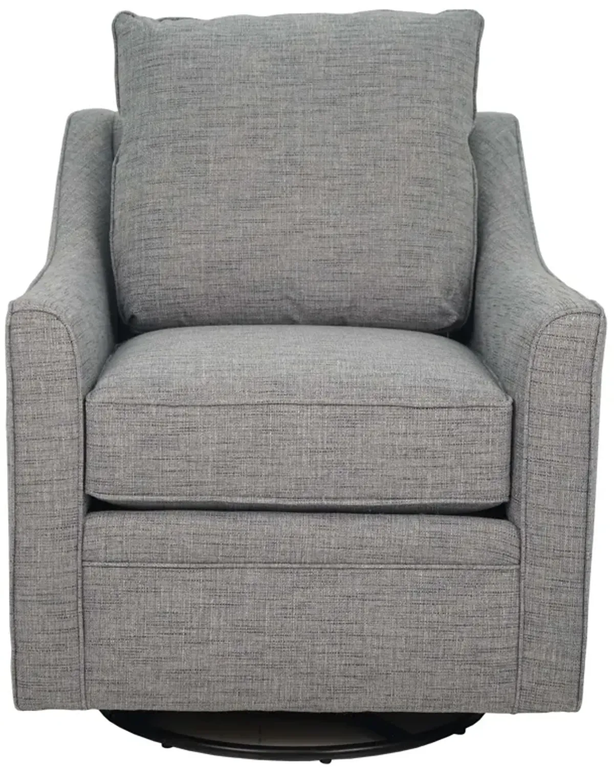 Gramercy Chambray Swivel Glider