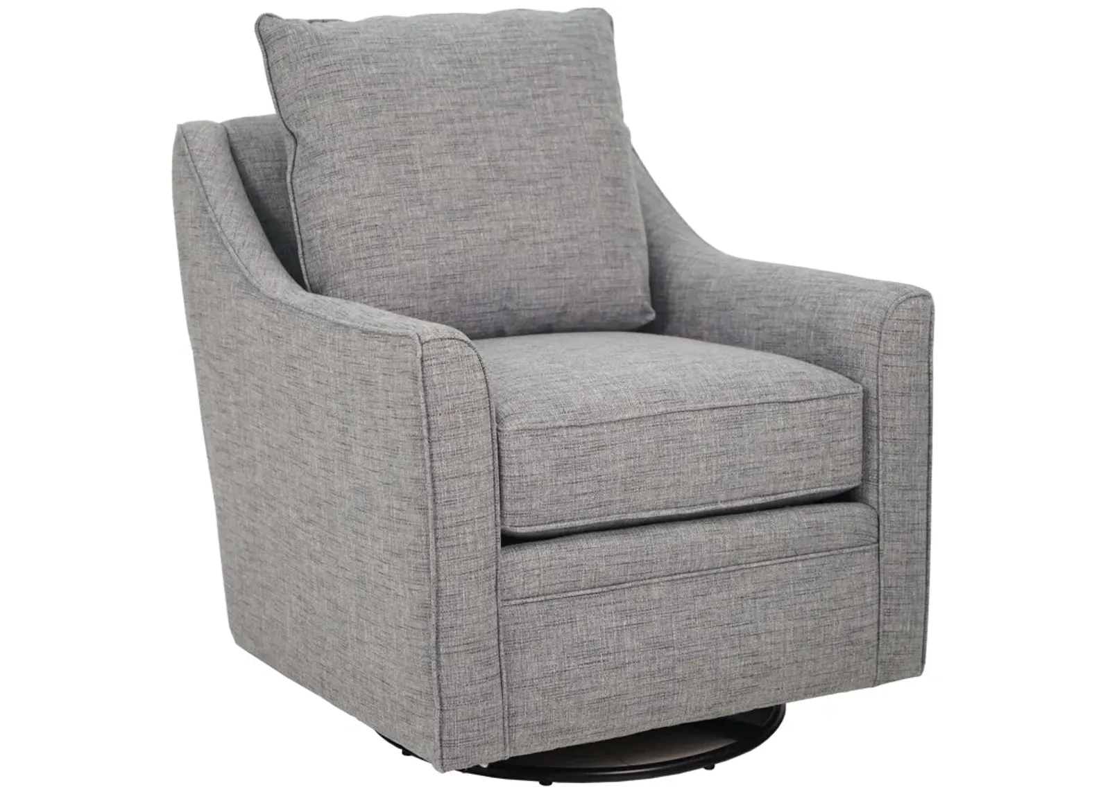 Gramercy Chambray Swivel Glider