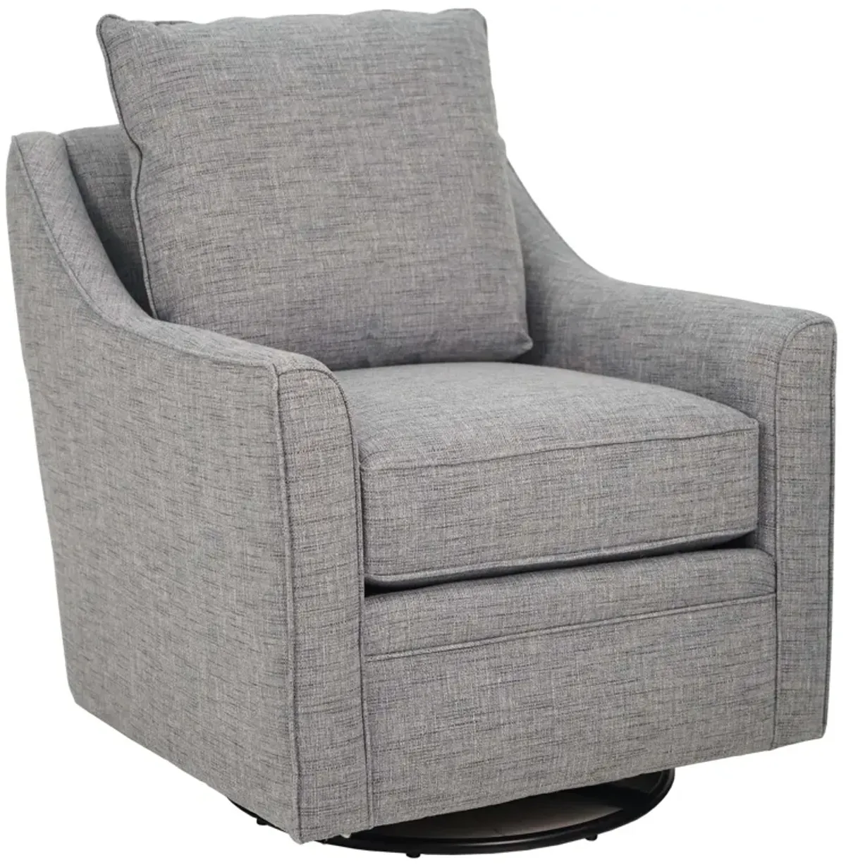 Gramercy Chambray Swivel Glider