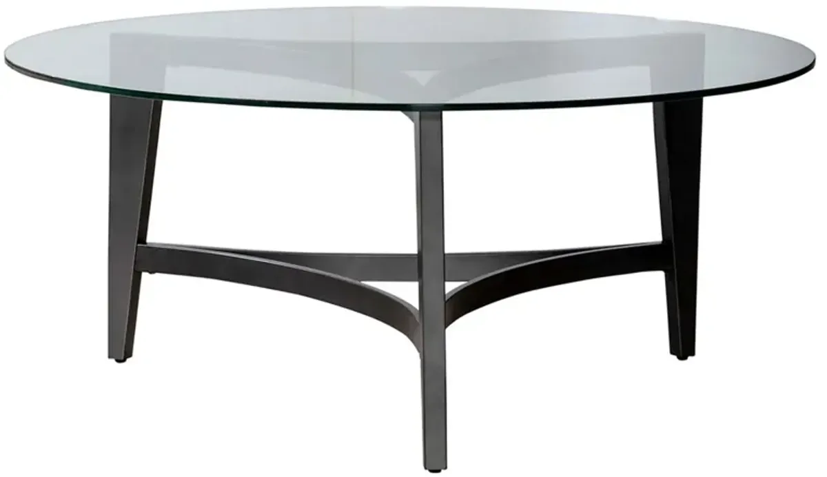 Capri Round Glass Cocktail Table