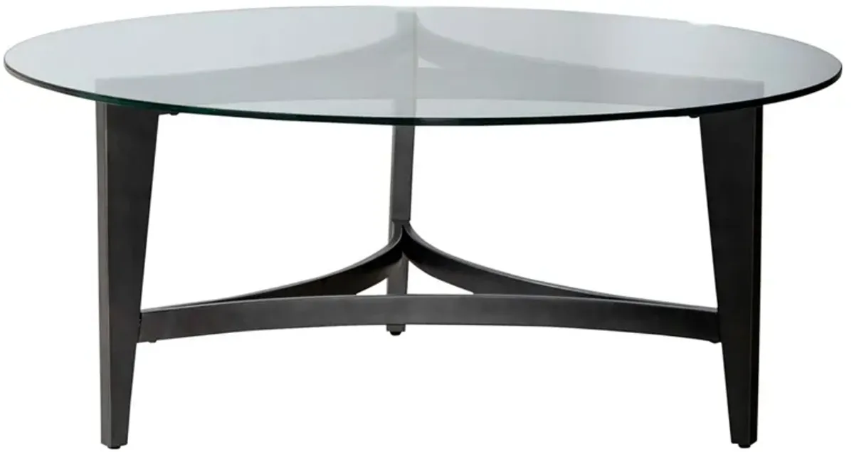 Capri Round Glass Cocktail Table