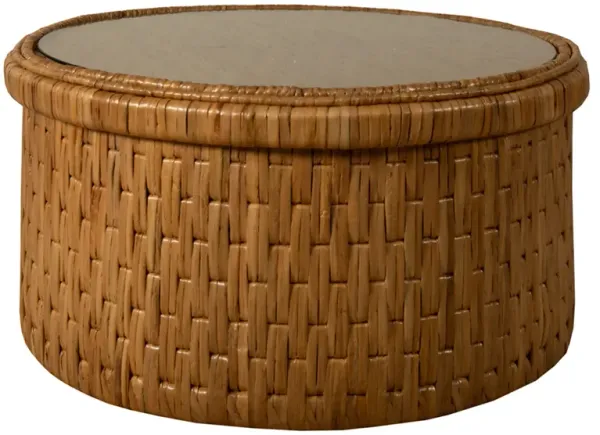 Dune Glass Round Cocktail Table