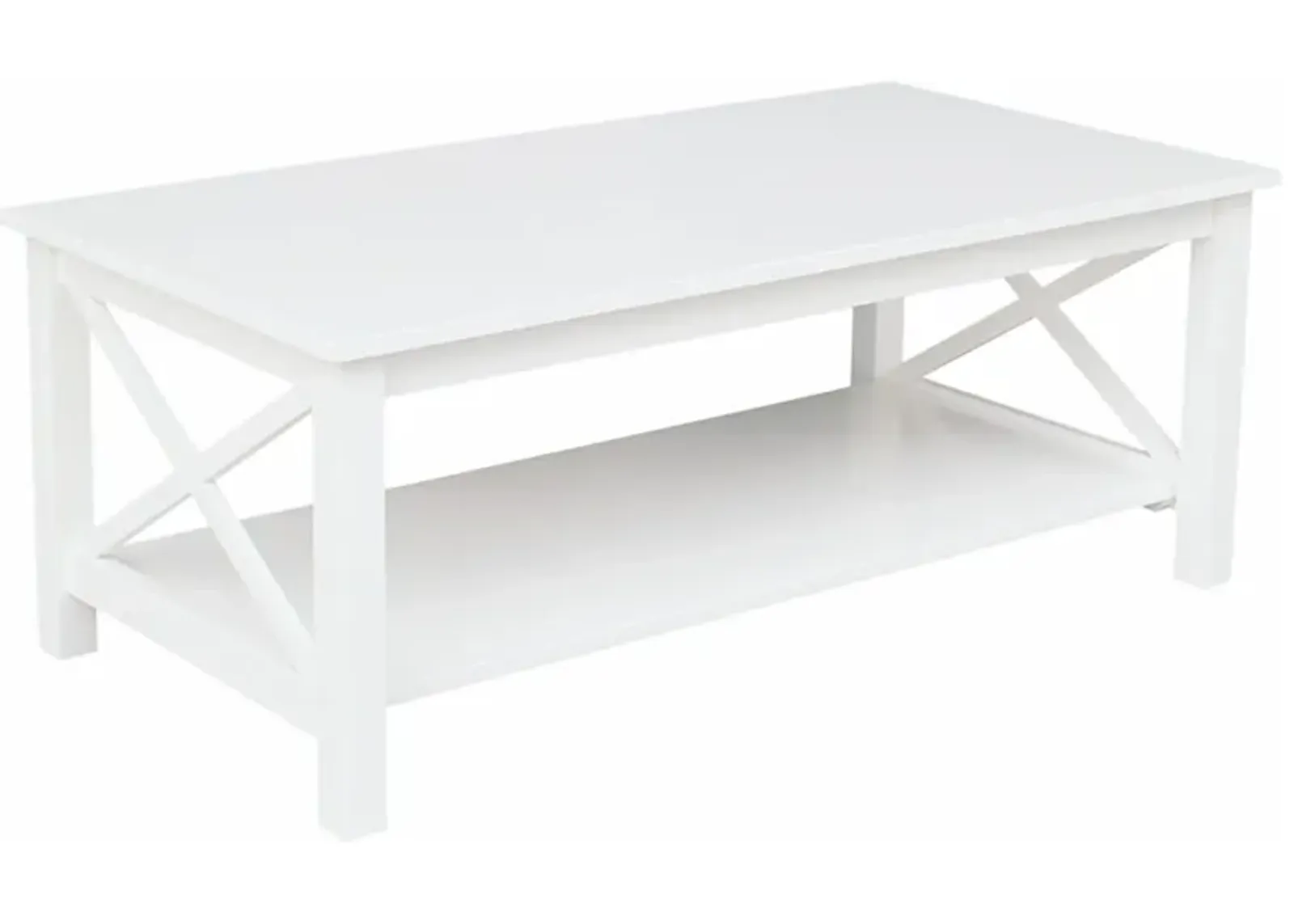 Hampton White Rectangular Cocktail Table