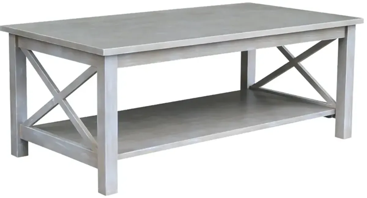 Hampton Taupe Gray Rectangular Cocktail Table