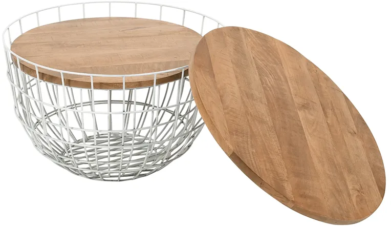 Rondo White Nesting Cocktail Tables