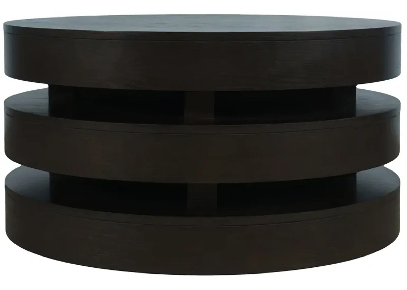 Brix Espresso Round Cocktail Table