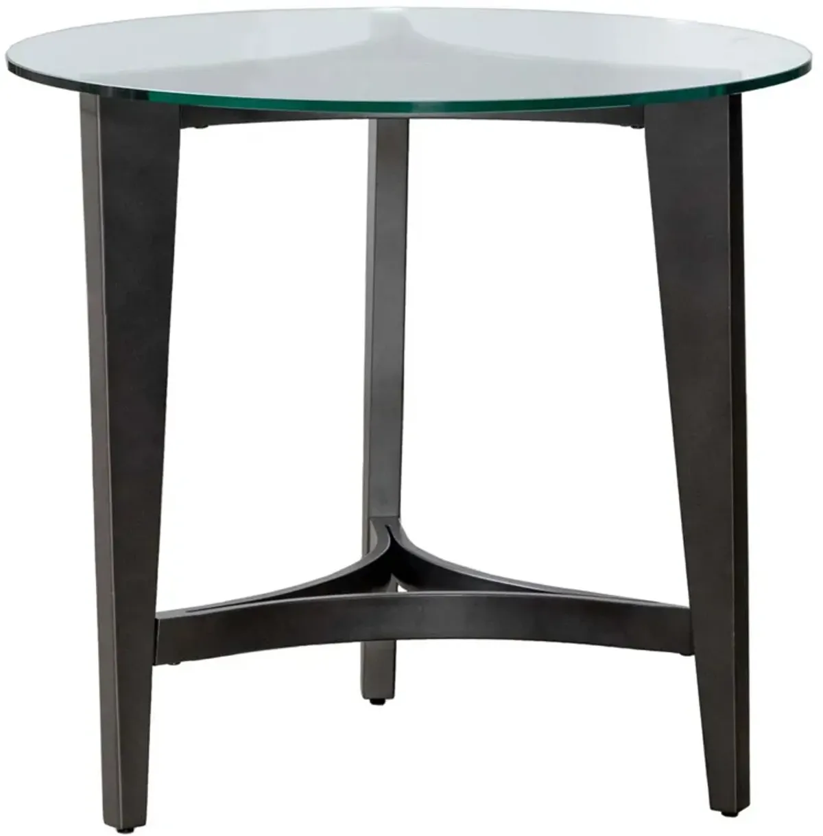 Capri Round Glass End Table