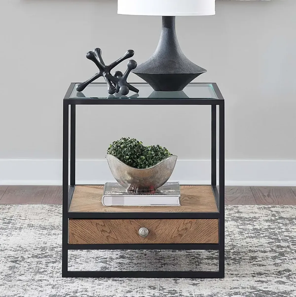 Bedford Glass End Table