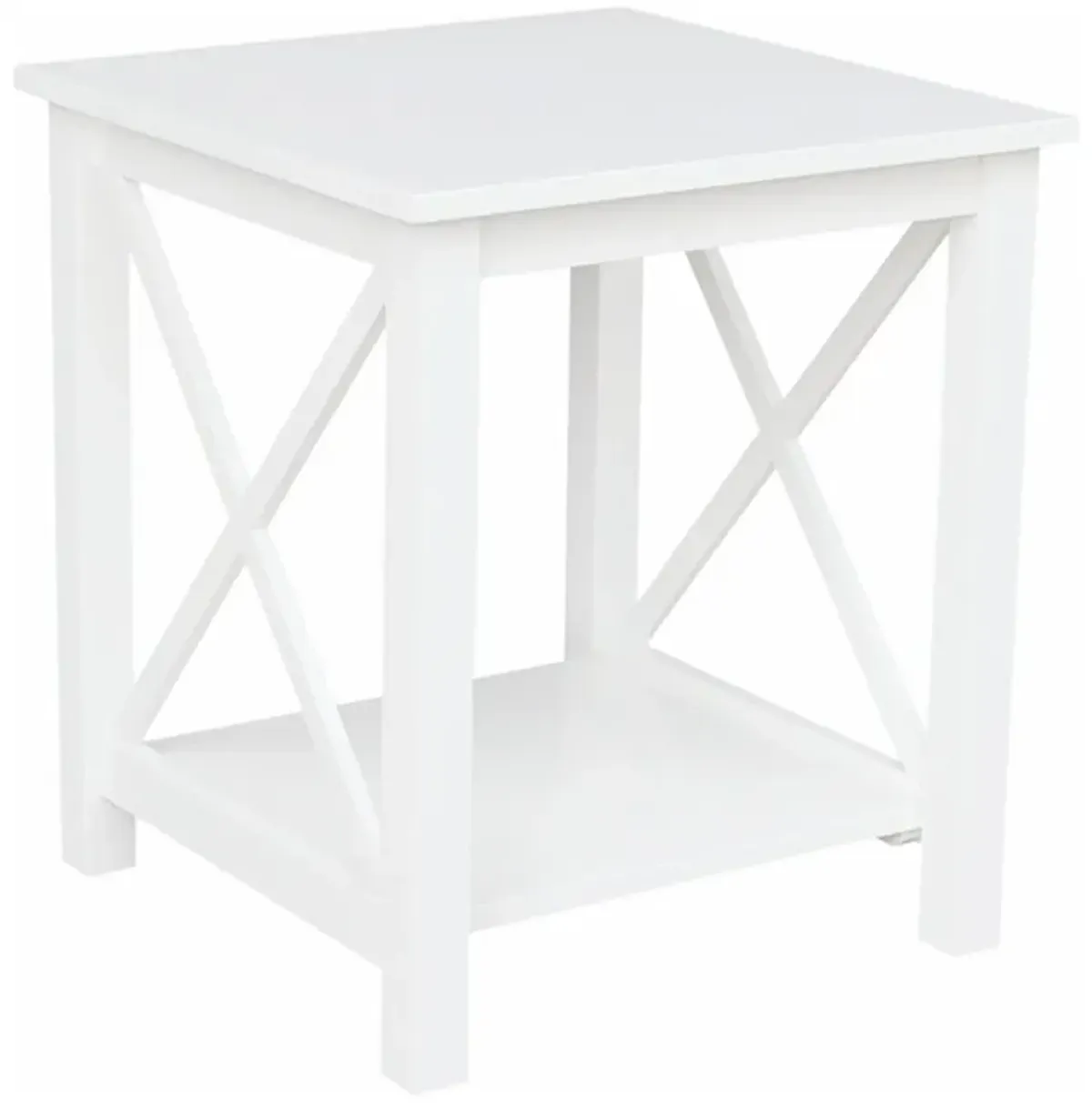 Hampton White End Table