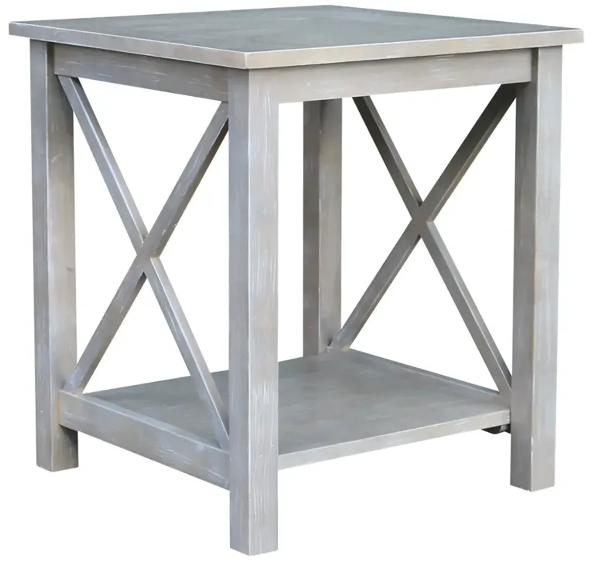 Hampton Taupe Gray End Table