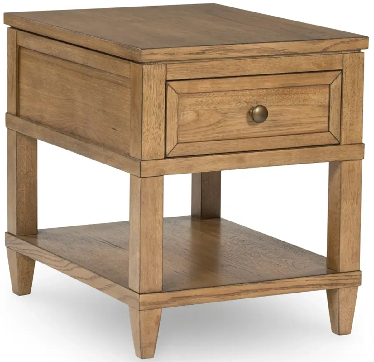 Sharlance Light Brown Rectangular End Table