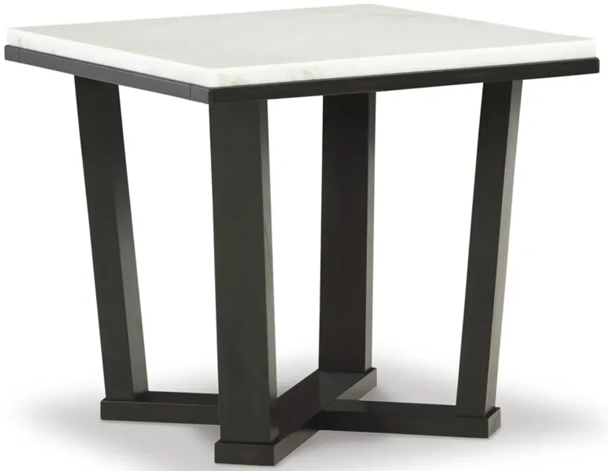 Fostead Marble Square End Table