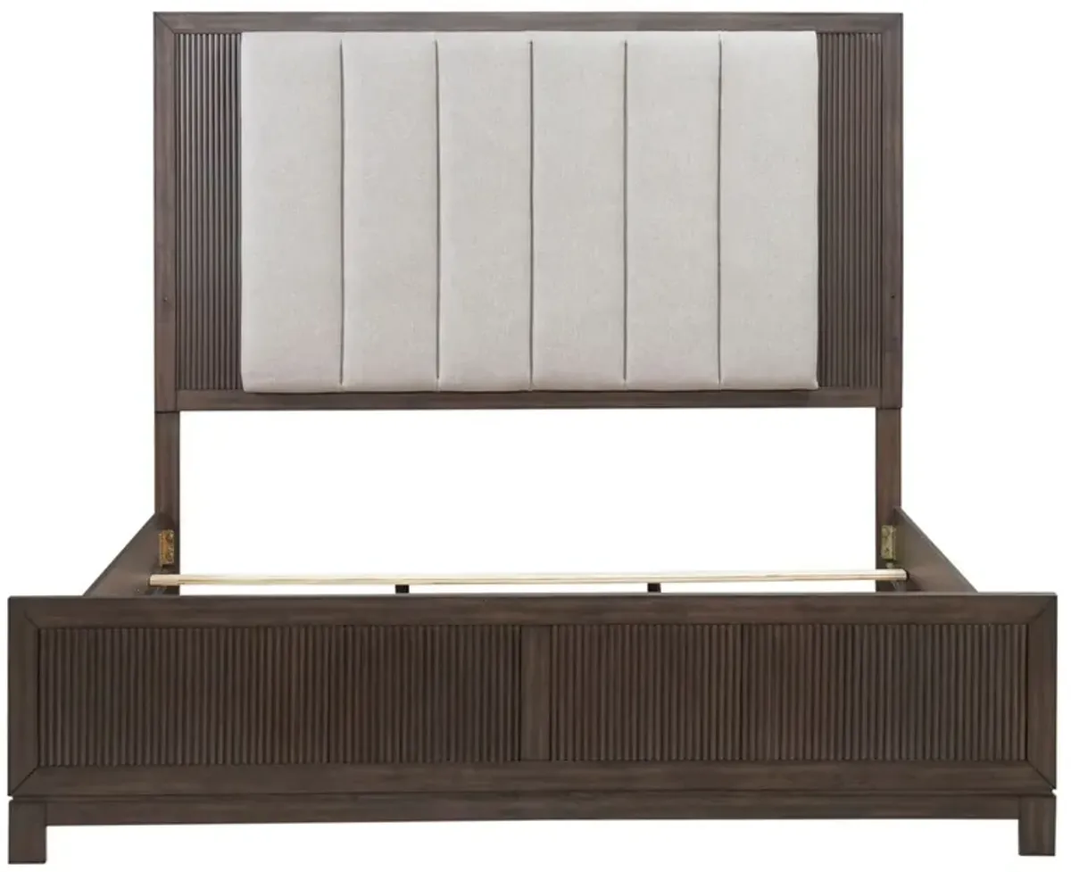 Modern Edge Upholstered Bed