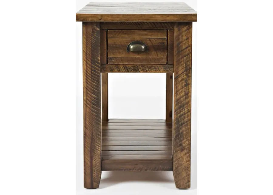 Seaside Dakota Oak Chairside Table