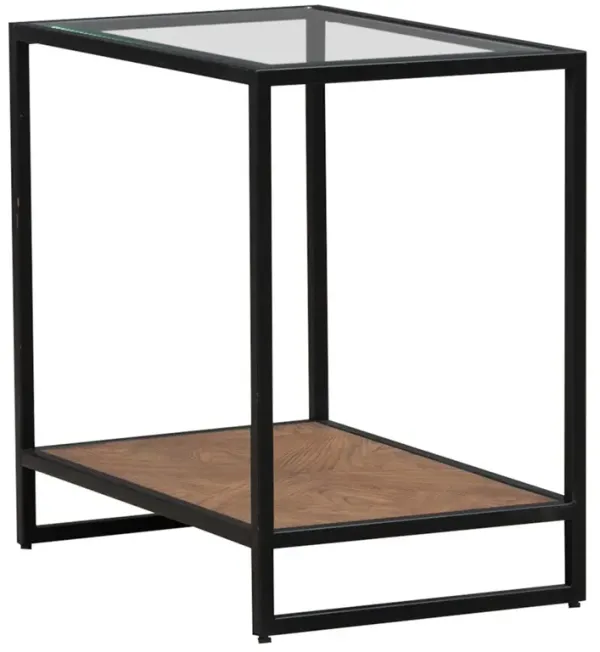 Bedford Glass Chairside Table