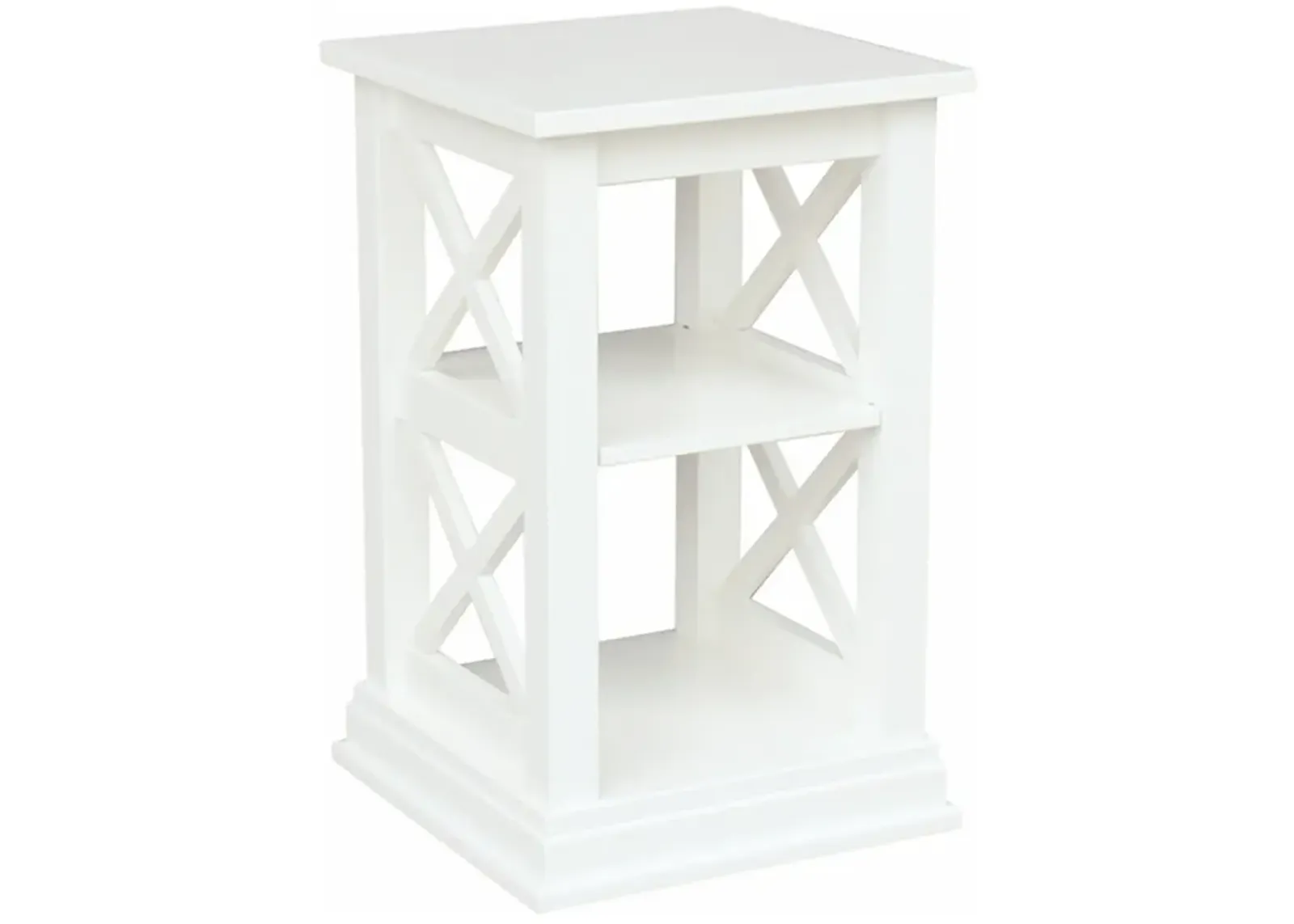 Hampton White Chairside Table