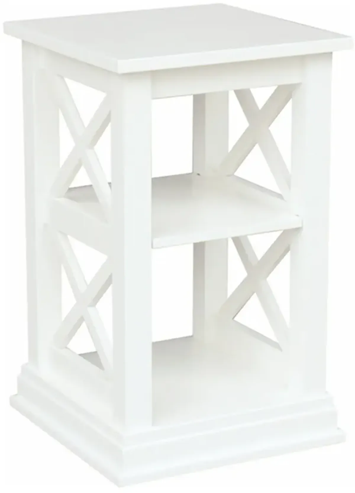 Hampton White Chairside Table