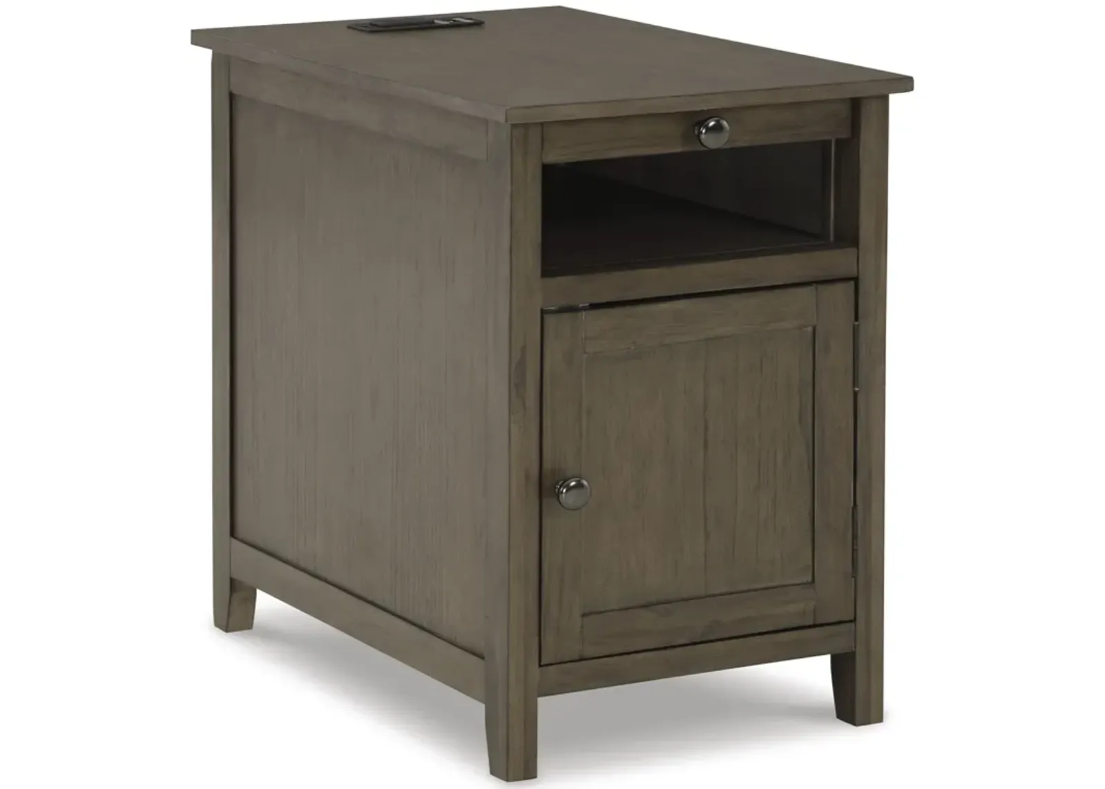 Treytown Grayish Brown Chairside Table