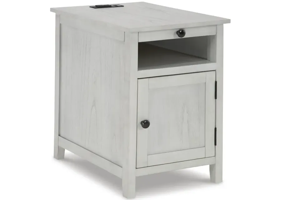 Treytown Whitewashed Chairside Table