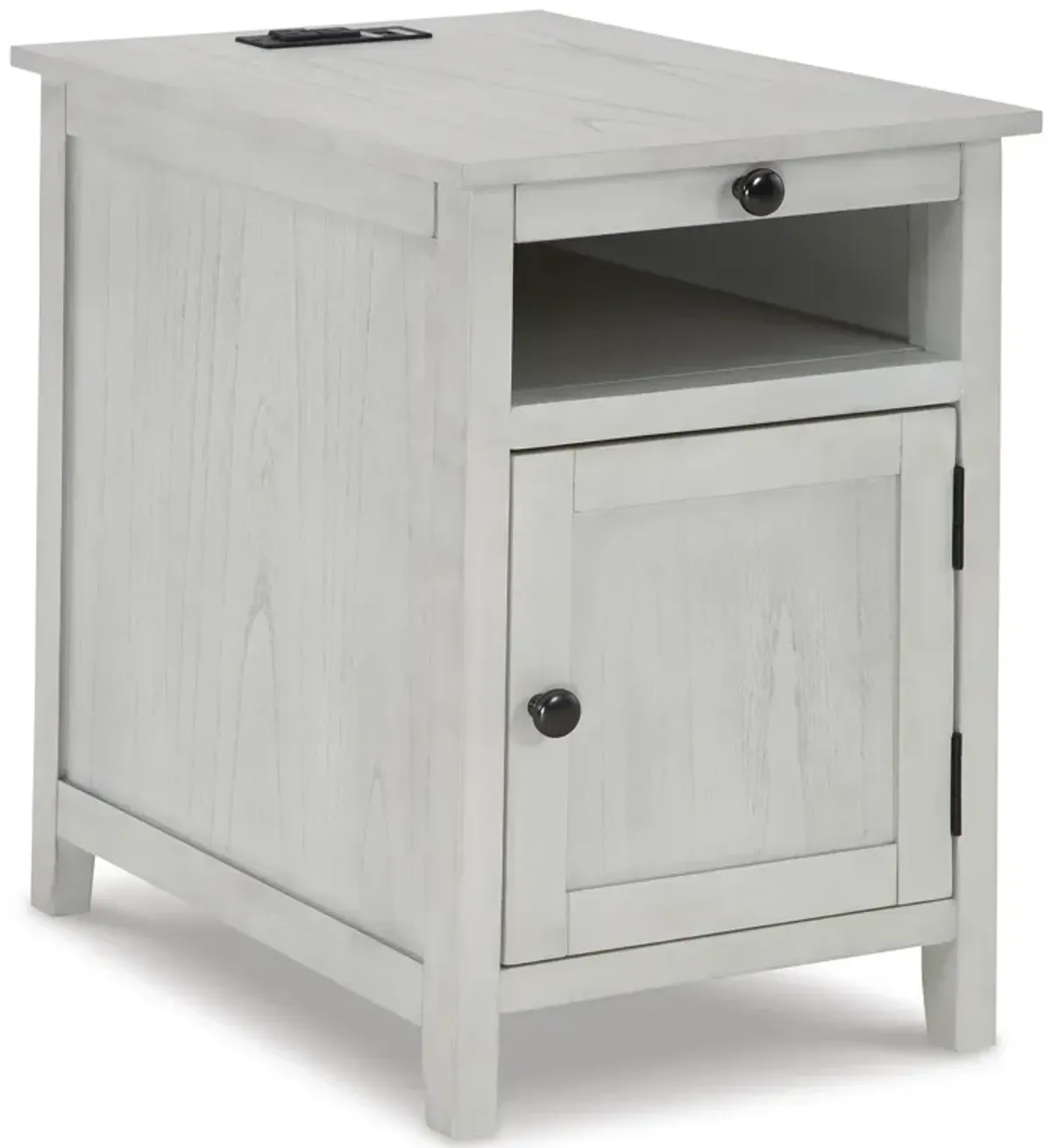 Treytown Whitewashed Chairside Table