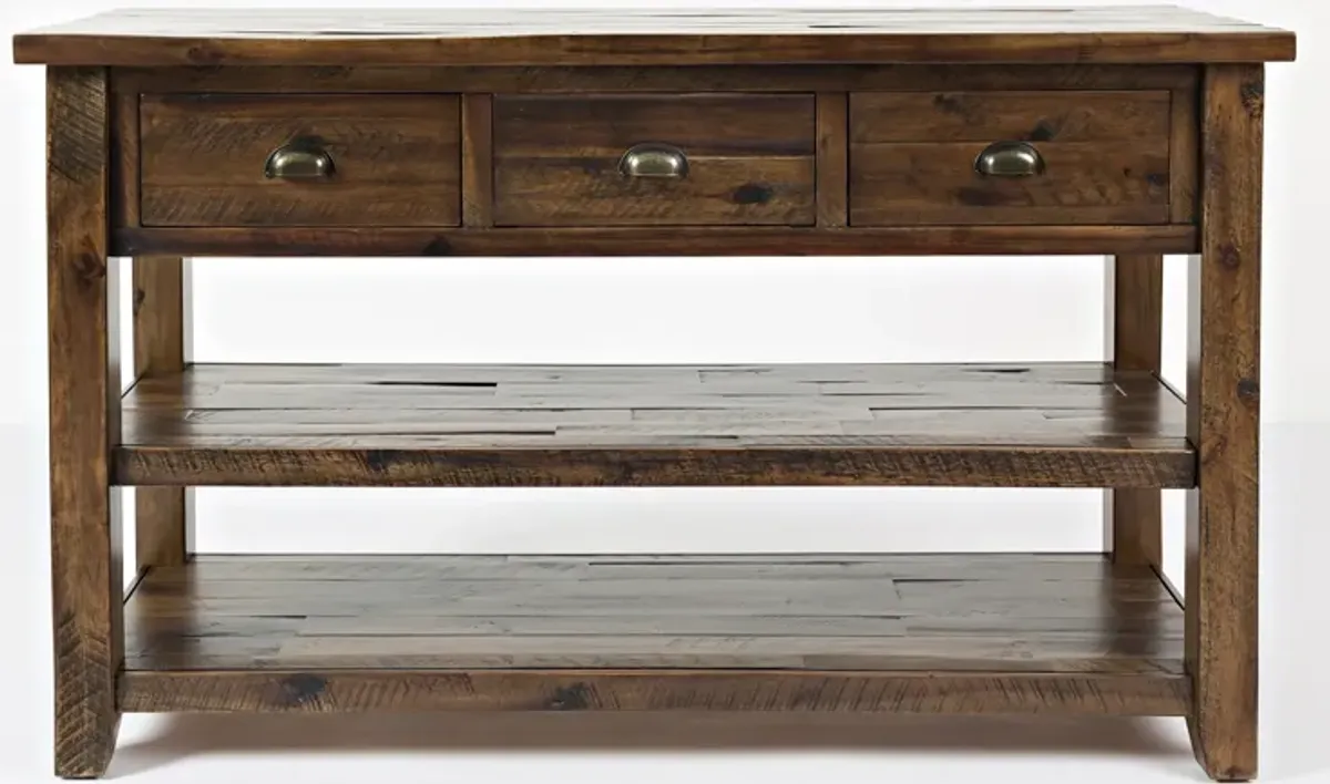 Seaside Dakota Oak Sofa Table