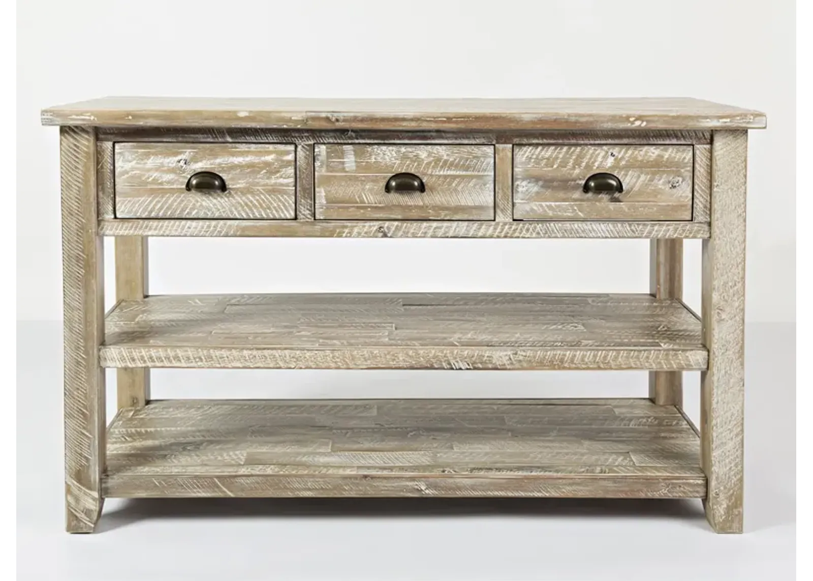 Seaside Washed Grey Sofa Table