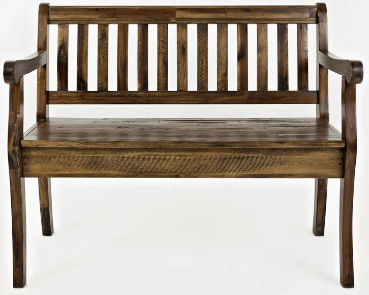 Seaside Dakota Oak Storage Bench