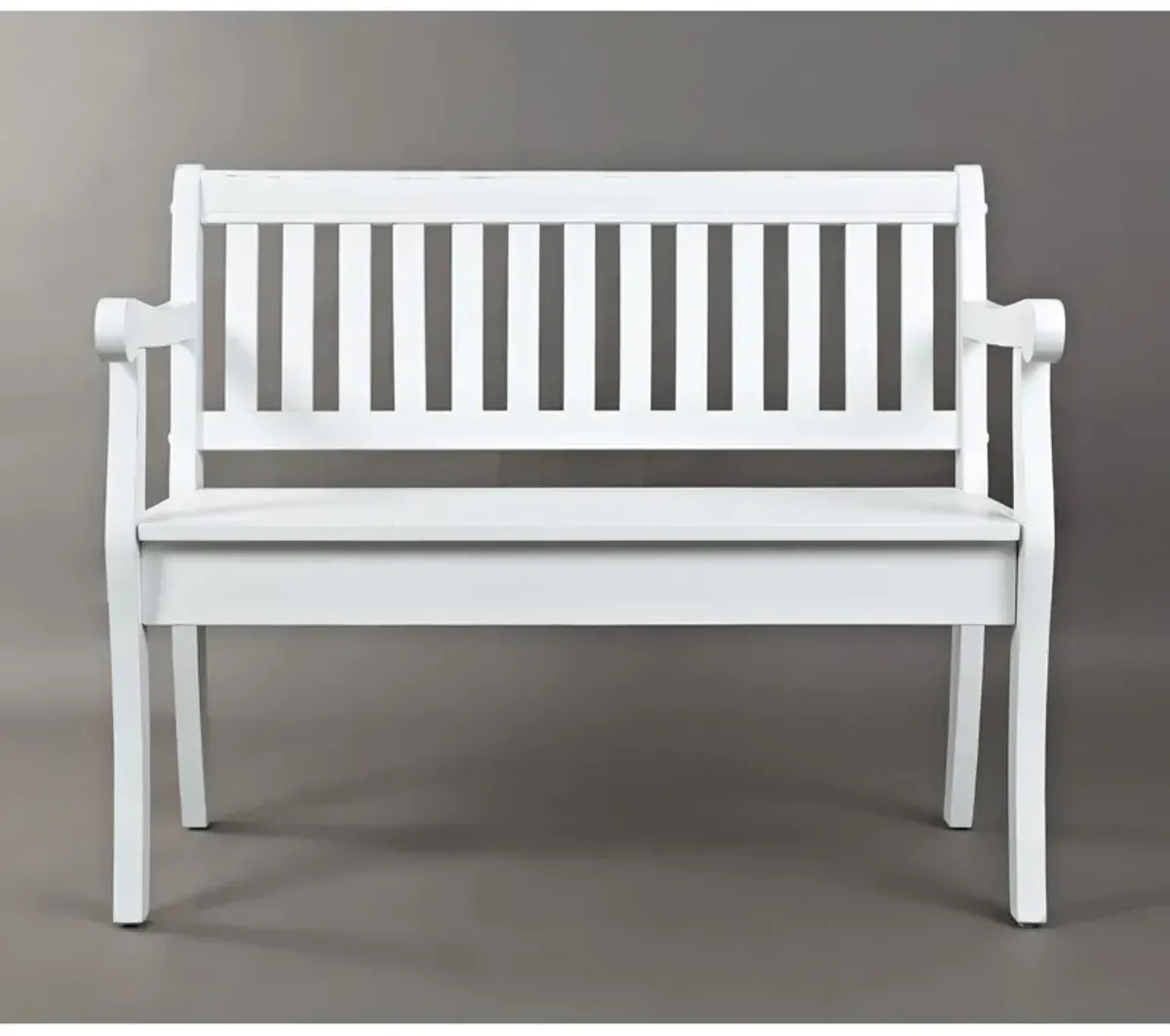 Seaside Weathered White Storage Bench