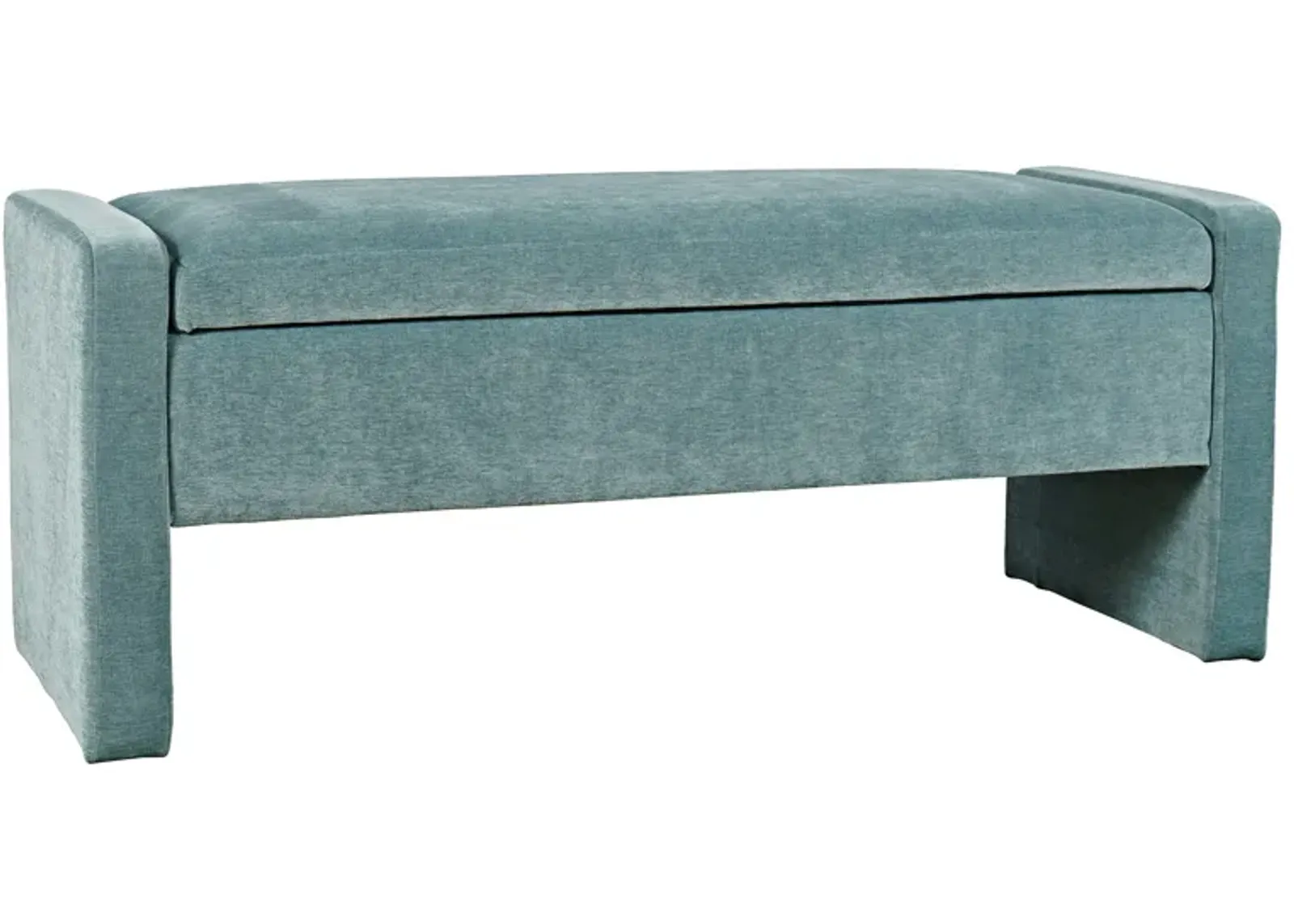 Braun Blue Accent Bench