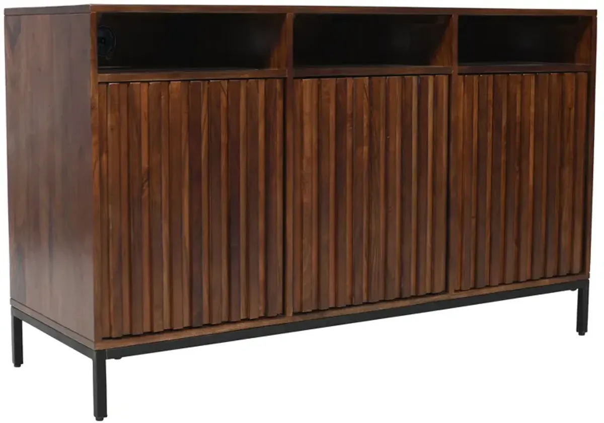 Ryder Walnut 50-Inch Entertainment Unit