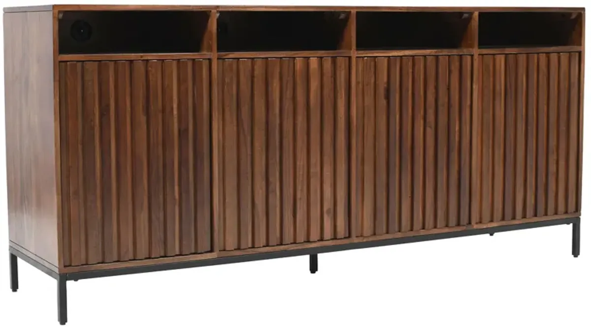 Ryder Walnut 70-Inch Entertainment Unit