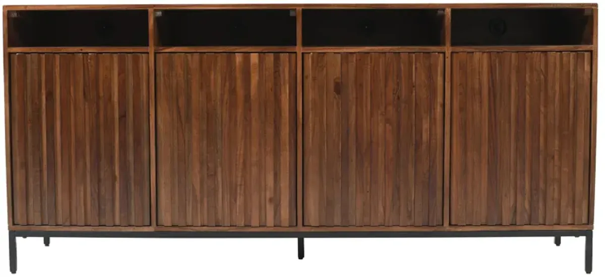 Ryder Walnut 70-Inch Entertainment Unit