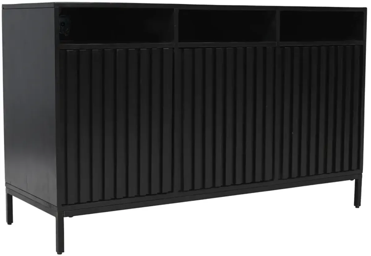 Ryder Black 50-Inch Entertainment Unit