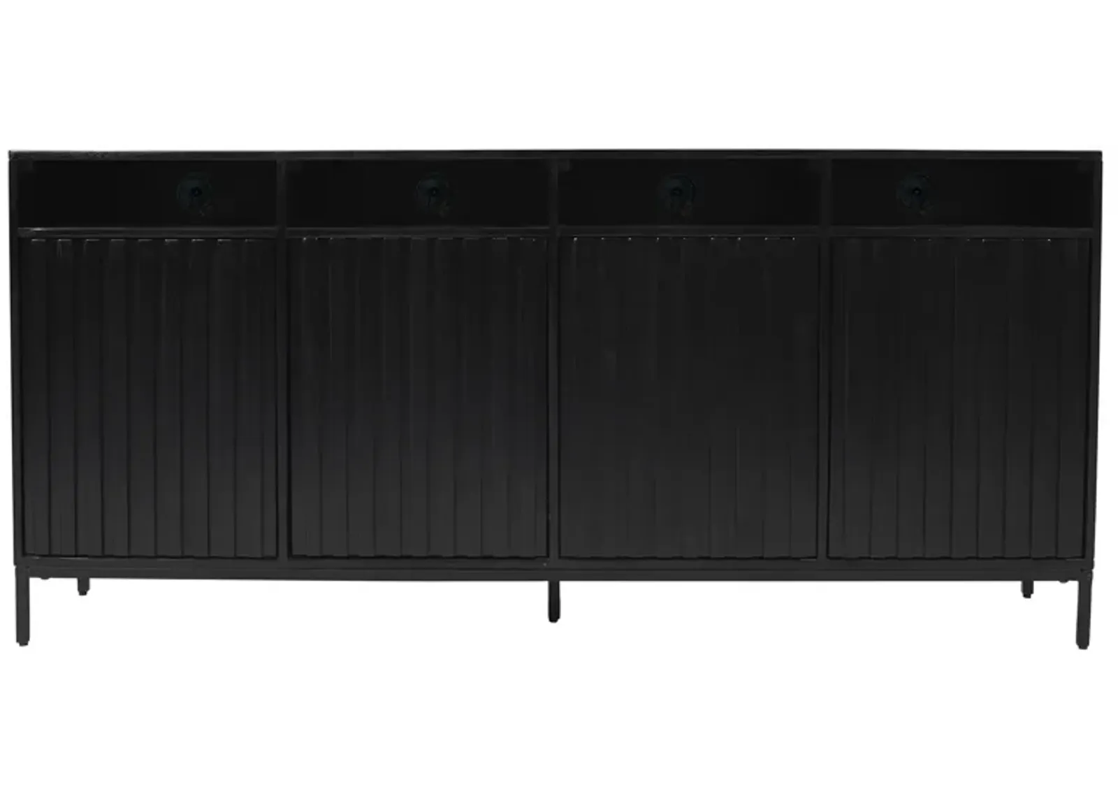 Ryder Black 70-Inch Entertainment Unit