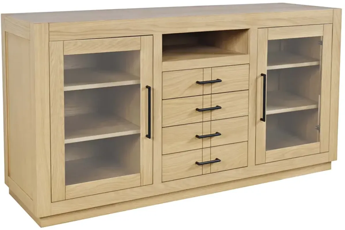 Auburn Hills Light Oak 60 Inch Entertainment Unit