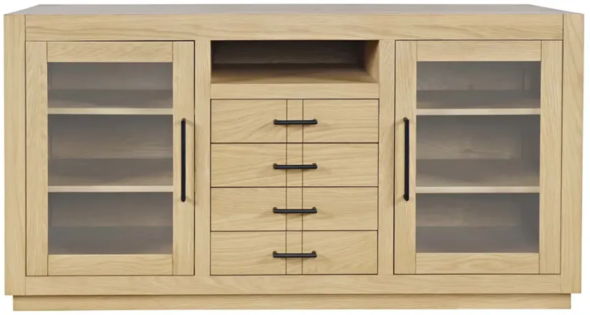 Auburn Hills Light Oak 60 Inch Entertainment Unit