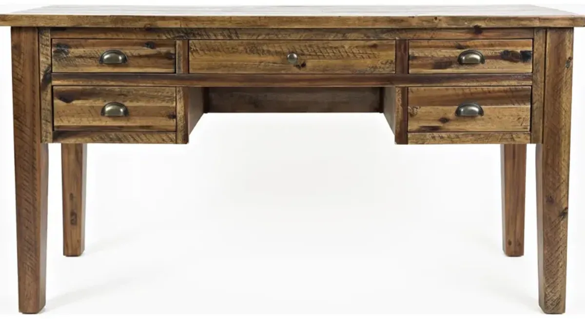 Seaside Dakota Oak Leg Desk