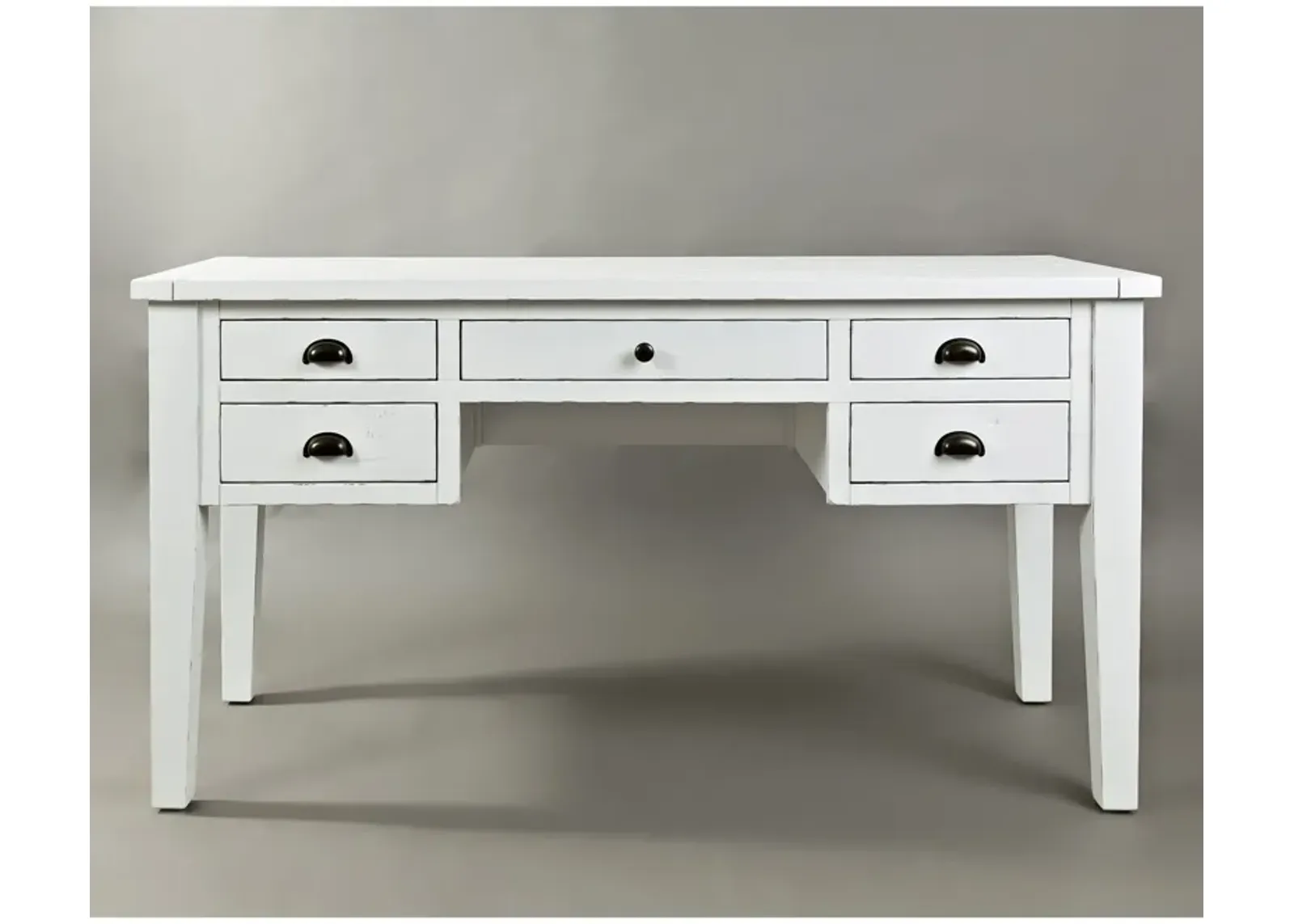 Seaside Weathered White Leg Desk