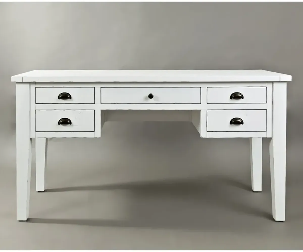 Seaside Weathered White Leg Desk