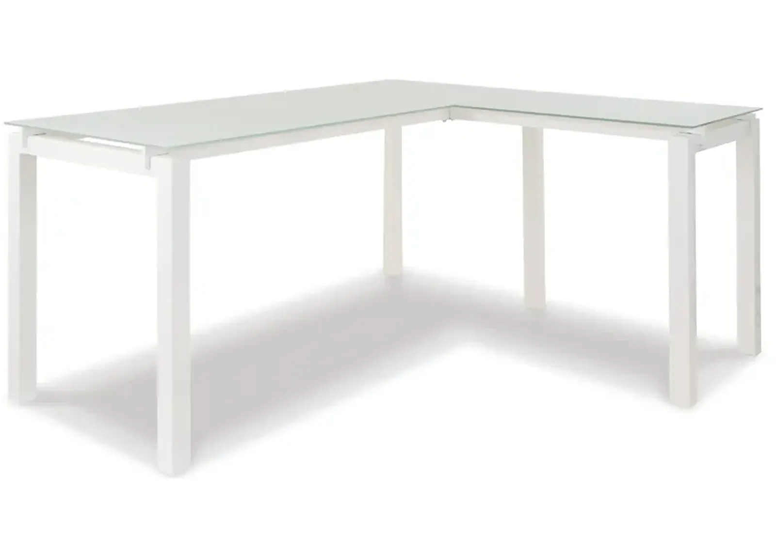 Baraga White Home Office L-Desk