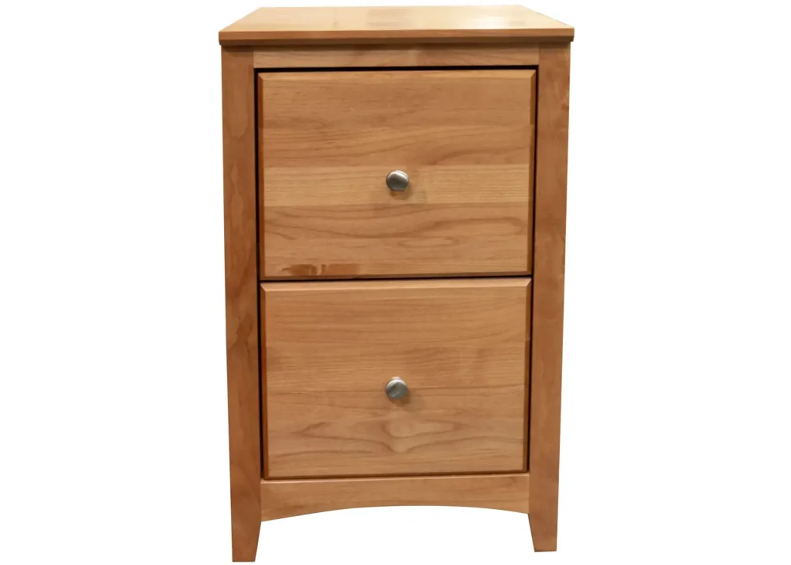 Shaker Alder Honey 2 Drawer File Cabinet