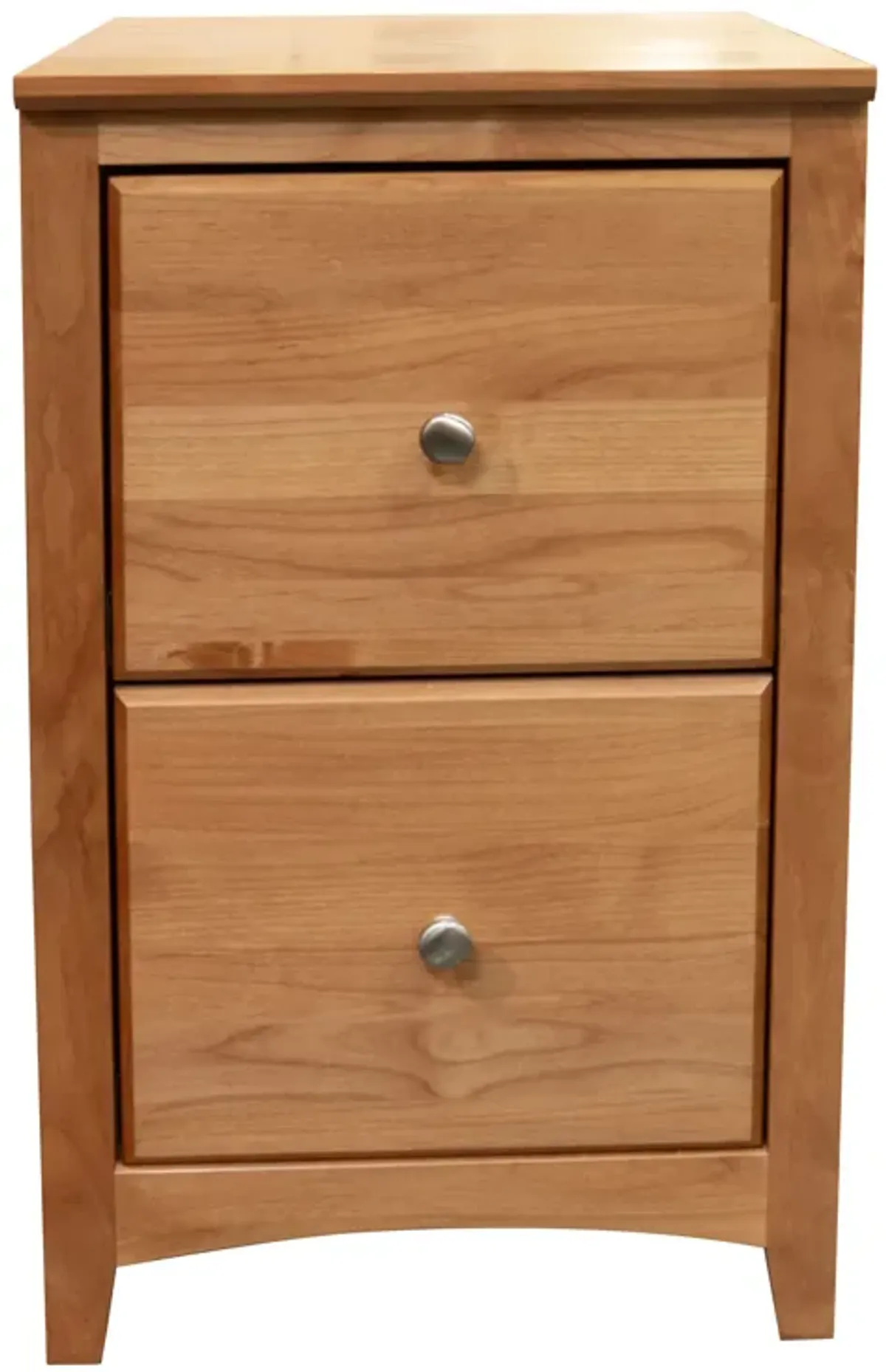 Shaker Alder Honey 2 Drawer File Cabinet