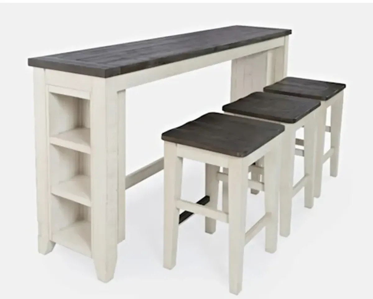 Madison County 4 Piece Console Bar Set (Table with 3 Stools)