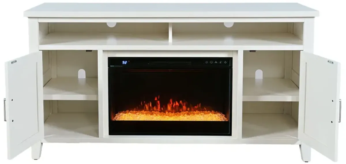 Urban Icon White Fireplace Entertainment Unit