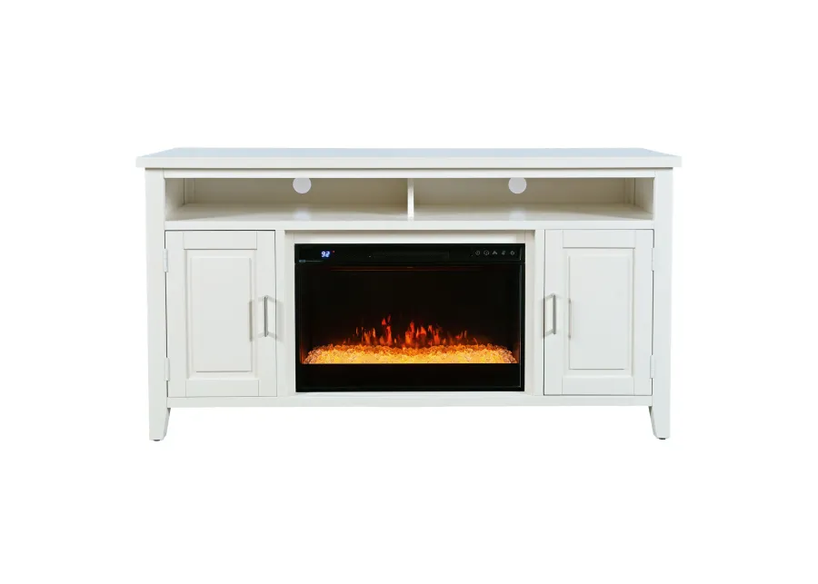 Urban Icon White Fireplace Entertainment Unit