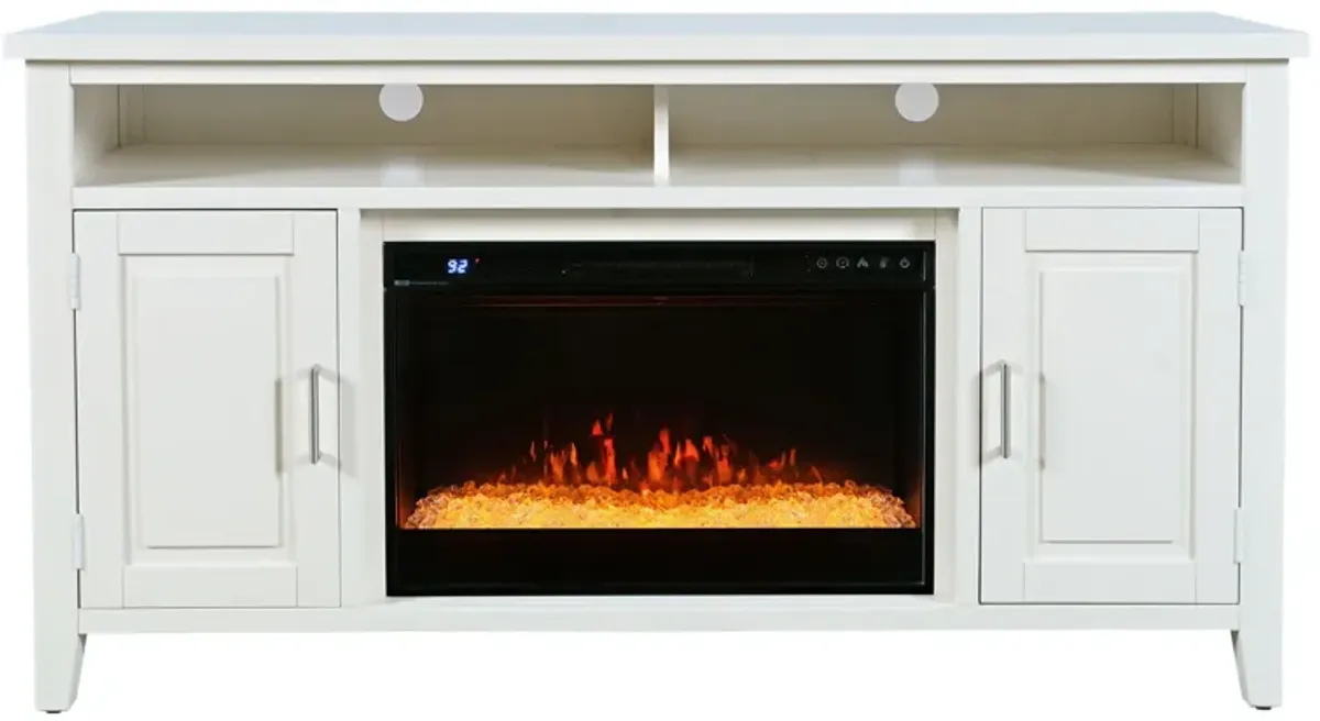 Urban Icon White Fireplace Entertainment Unit