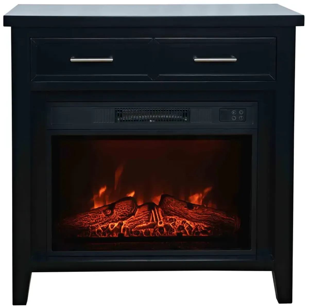 Urban Icon Black 32 Inch Fireplace